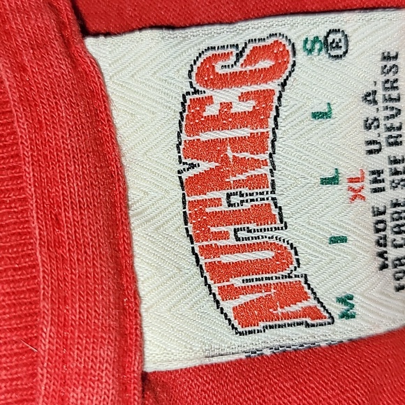 Vintage. Made in USA. Single-stitch. Chicago Bulls. Nutmeg Mills. XL - Picture 4 of 14